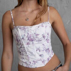 PUT IT ON FLORAL CORSET TOP